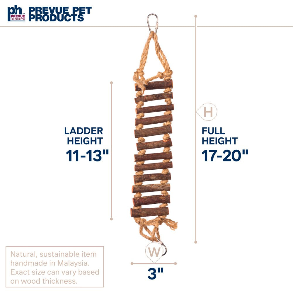 Prevue Pet Products Handmade Natural Wood Rope Ladder Bird Toy Animals & Pet Supplies > Pet Supplies > Bird Supplies > Bird Toys PREVUE PET PRODUCTS   