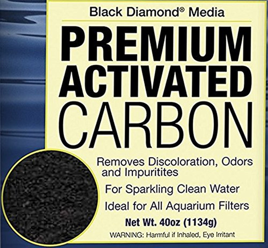 Marineland Black Diamond Premium Activated Carbon 40 Ounces, Filter Media for Aquariums