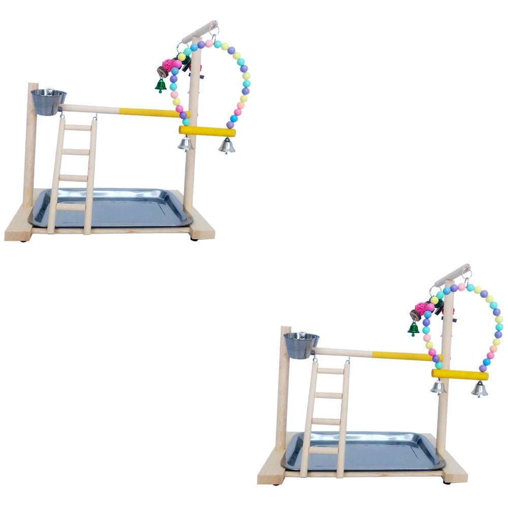 FRCOLOR Parrot Bird Gym Play Cockatiel Playground Birds Cage Small Toy Chew Stand Hanging Toys Playstand Ladder Climbing Animals & Pet Supplies > Pet Supplies > Bird Supplies > Bird Gyms & Playstands FRCOLOR   