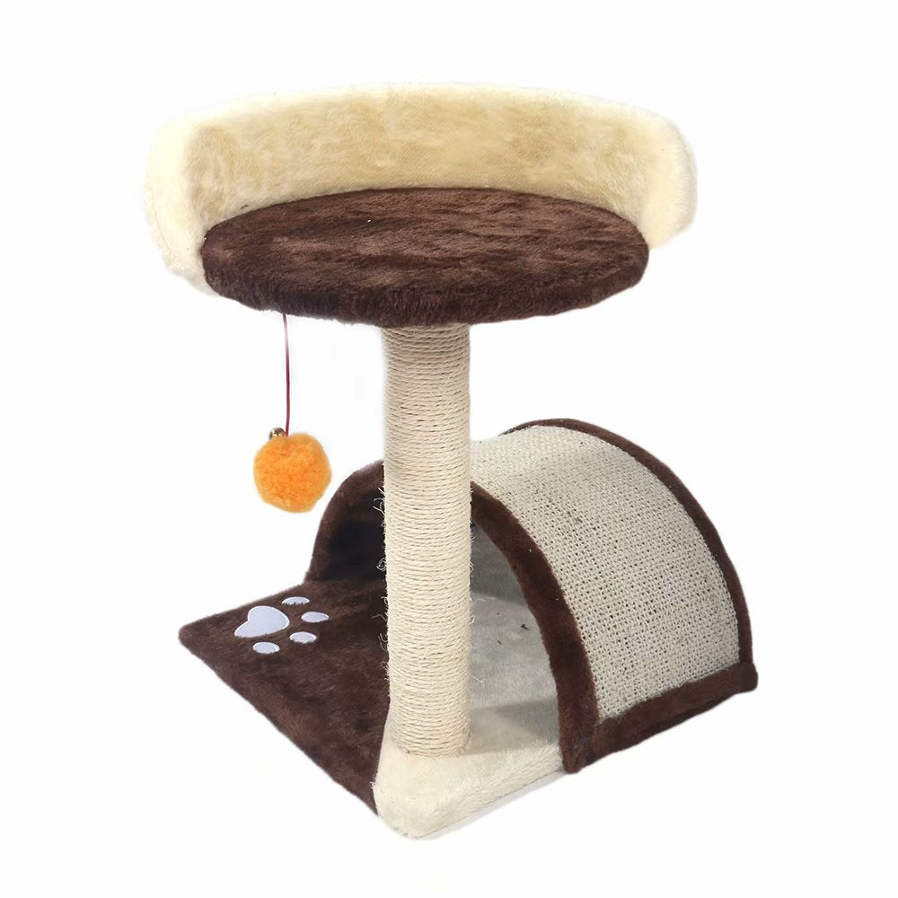 Cat Tree with Sisal-Covered Scratching Posts and 2 Plush Condos Cat Furniture for Kittens Animals & Pet Supplies > Pet Supplies > Cat Supplies > Cat Furniture Fortressmount   