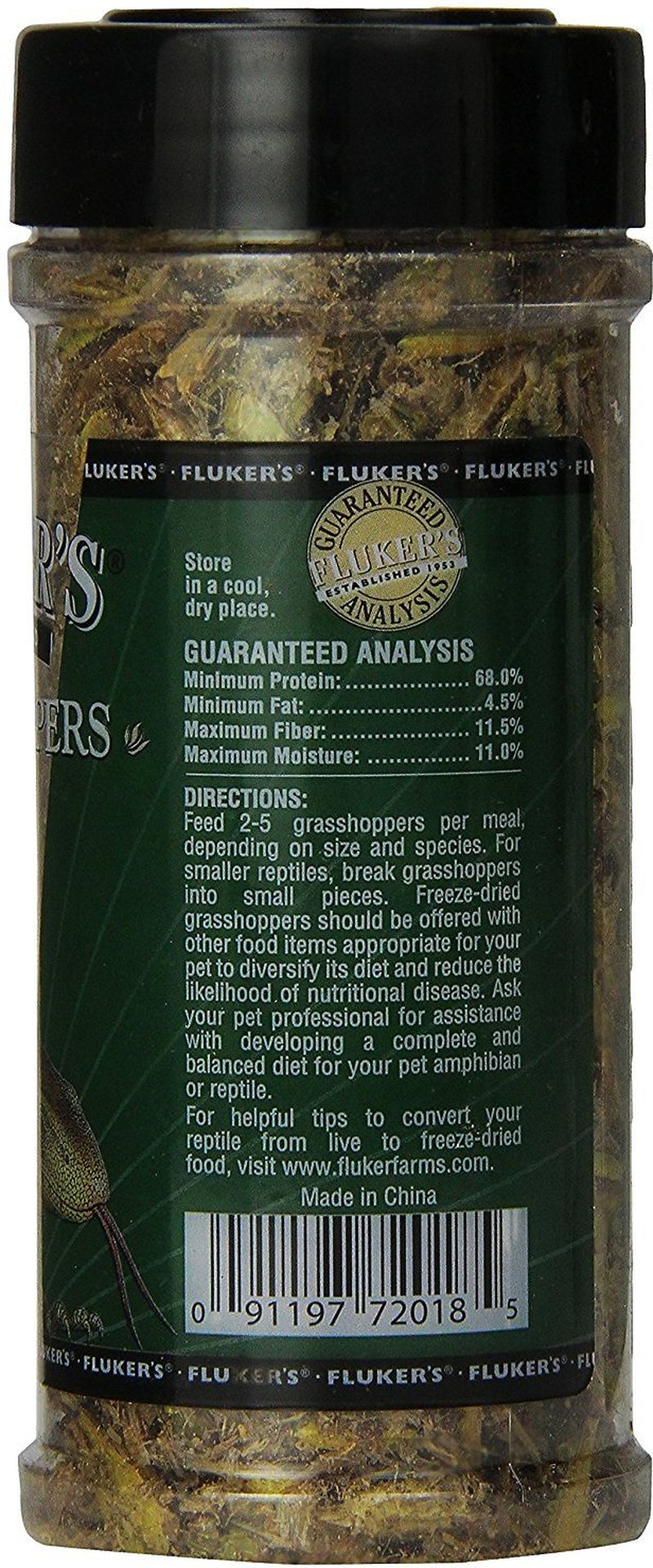 Fluker'S Freeze-Dried Grasshoppers Reptile Turtle Snake Lizard Food, 1 Oz Animals & Pet Supplies > Pet Supplies > Reptile & Amphibian Supplies > Reptile & Amphibian Food Fluker's   