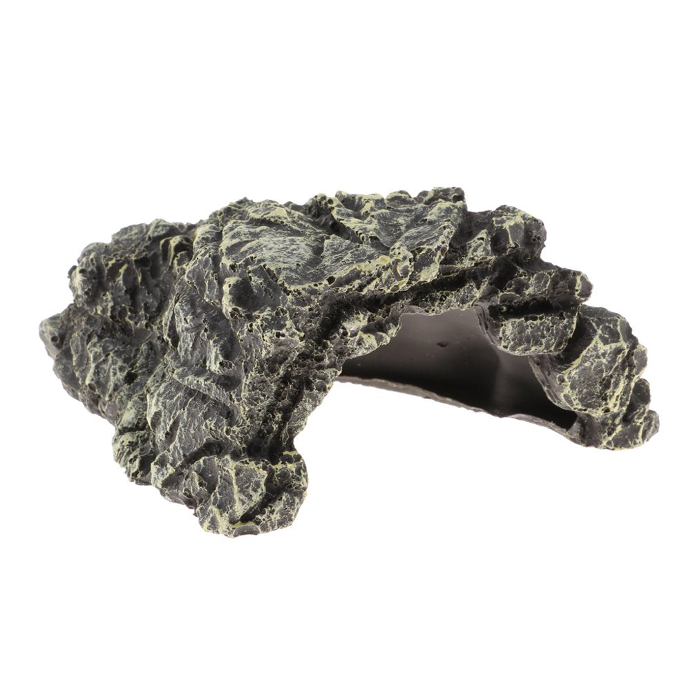 Reptile Cave, Amphibians Pet Tortoise Habitat Cave, Handcrafed from Premium and Resin - 5..7X2.36 Inch Animals & Pet Supplies > Pet Supplies > Small Animal Supplies > Small Animal Habitat Accessories DYNWAVE   