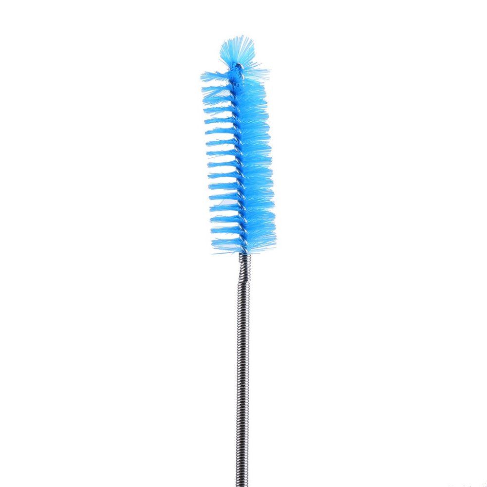 MRULIC Kitchen Supplies Aquarium Water Filter Brush Long Tube Brush Cleaning Brush Flexible Hose Brush + Blue