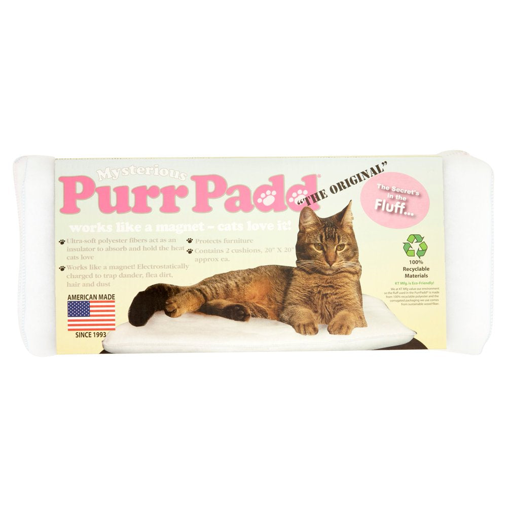 Mysterious Purr Padd Pet Cat Bed, White Animals & Pet Supplies > Pet Supplies > Cat Supplies > Cat Beds KT Manufacturing Inc.   