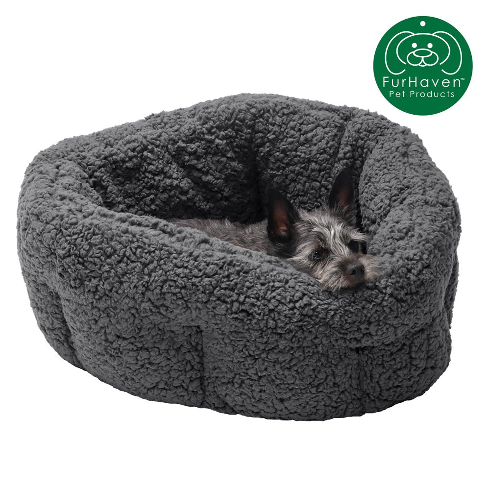 Furhaven Pet Products Pet Bed for Dogs and Cats, Blue, Small Animals & Pet Supplies > Pet Supplies > Cat Supplies > Cat Beds FurHaven Pet S Charcoal Gray 