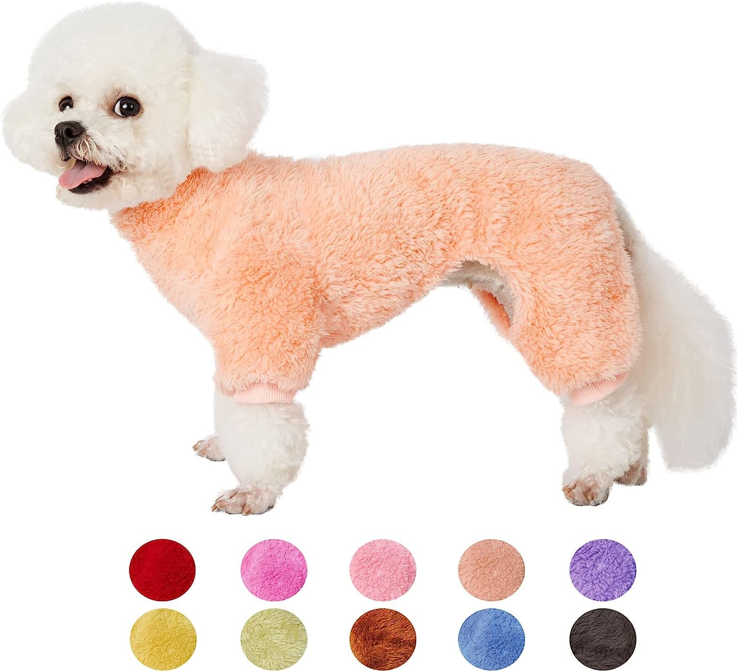 Dog Sweater Coat, Dog Pajamas PJS, Dog Clothes, Dog Christmas Sweaters for Small Medium Dogs Boy Girl Cat Apparel Doggie Jacket Onesie Soft Warm Holiday Outfits (Small, Pink) Animals & Pet Supplies > Pet Supplies > Dog Supplies > Dog Apparel YUGGI Coral Large 