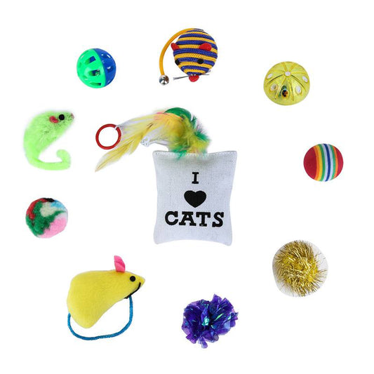 Weefy Toys Cat Lot Bulk Mice Balls Catnip Kitty Kitten Play Toy Treats Pet Animals & Pet Supplies > Pet Supplies > Cat Supplies > Cat Toys Weefy   