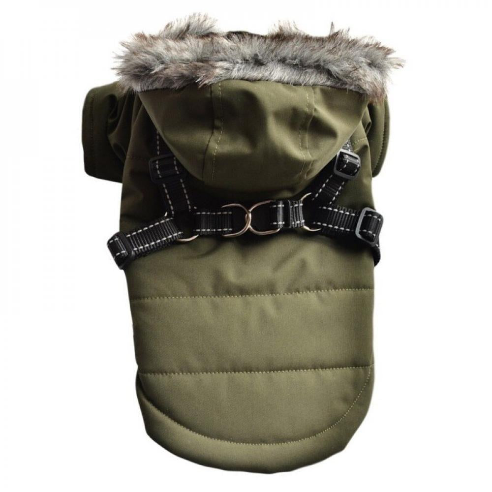 Malisata Warm Dog Clothes Winter Pet Dogs Hooded Jacket Coat Clothing for Small Medium Dogs Pet French Bulldog Apparel Animals & Pet Supplies > Pet Supplies > Dog Supplies > Dog Apparel Malisata M G 