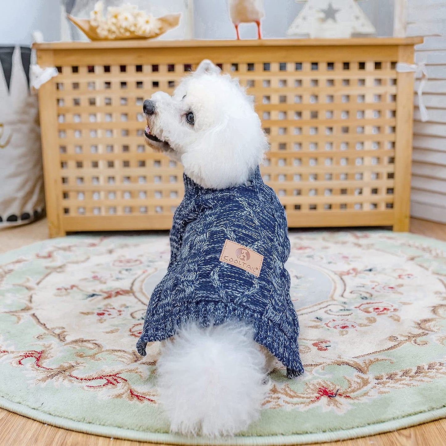 Knit Turtleneck Dog Sweater for Small Medium Large Dogs, Warm Puppy Clothes for Fall Winter, Cozy Sweatshirts Dog Coats Animals & Pet Supplies > Pet Supplies > Dog Supplies > Dog Apparel KOOLTAIL   