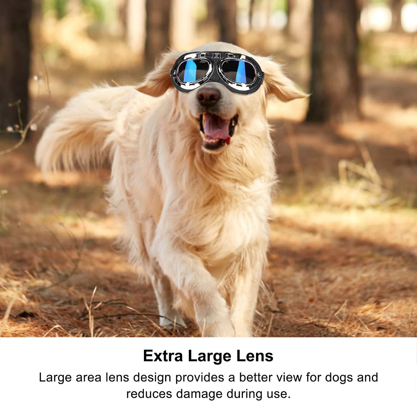 BALITY Dog Goggles, Dog Sunglasses Portable Attractive Extra Large Lens Impact Resistant for Outdoor(Five Colors) Animals & Pet Supplies > Pet Supplies > Dog Supplies > Dog Apparel BALITY   