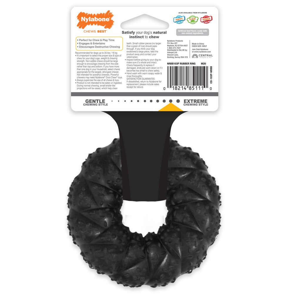 Nylabone Strong Max Braided Dog Ring Chew Toy - up to 35 Lbs. Animals & Pet Supplies > Pet Supplies > Dog Supplies > Dog Toys Central Garden and Pet   