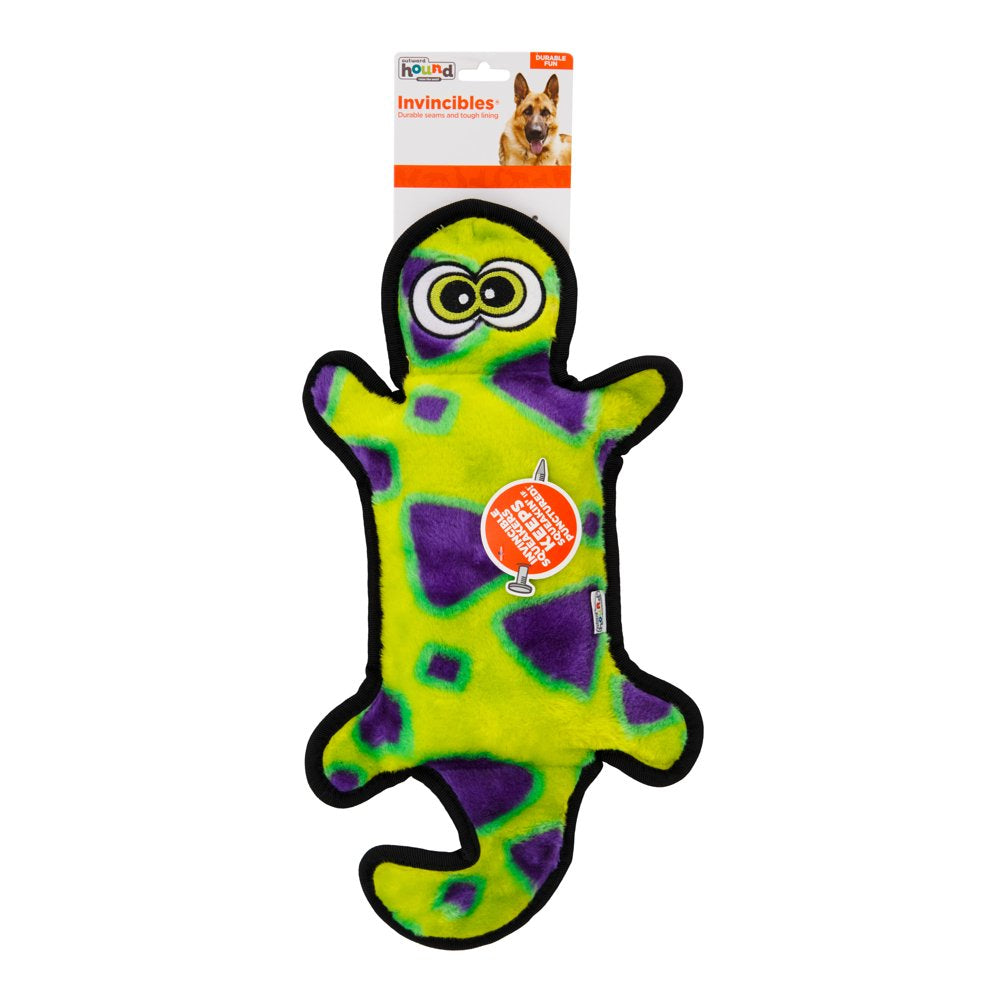 Outward Hound Invincibles Green Gecko Plush Dog Toy, Yellow, Large Animals & Pet Supplies > Pet Supplies > Dog Supplies > Dog Toys Outward Hound Holdings   