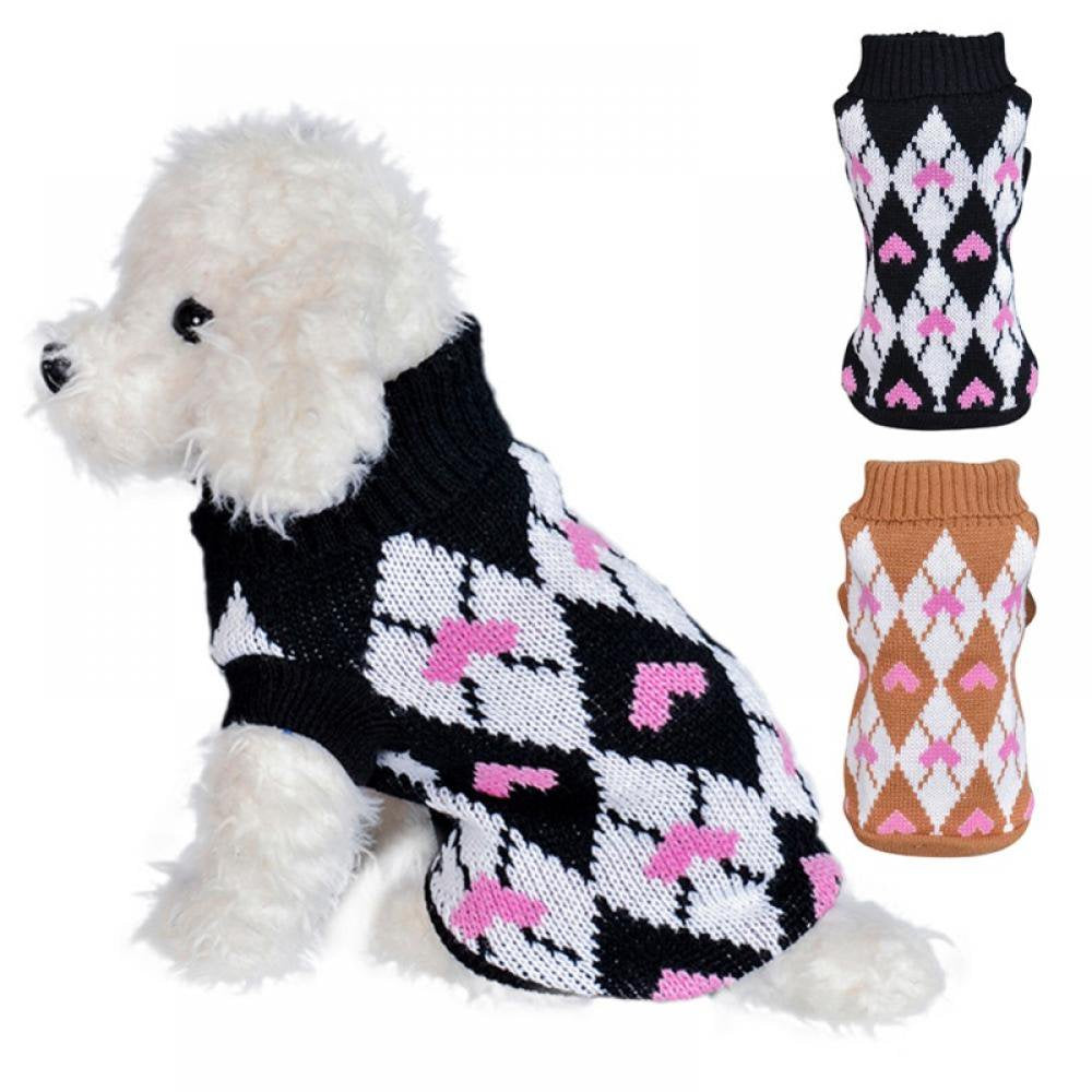 Dog Pet Sweater,Winter Warm Dog Cat Jumpers Clothes,Comfortable Pet Coat Costume Puppy Jumper Kitten Sweater Apparel for Small Medium Dogs Cats XS-XXL Animals & Pet Supplies > Pet Supplies > Dog Supplies > Dog Apparel Ardorlove   