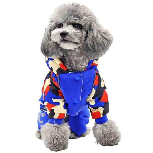 Waterproof Dog Coat for Large Dog Winter Cold Weather, Warm Dog Jakcet,Small Dog Jumpsuit Apparel Clothes,Full Belly Covered Animals & Pet Supplies > Pet Supplies > Dog Supplies > Dog Apparel Morefun 2XL Blue 