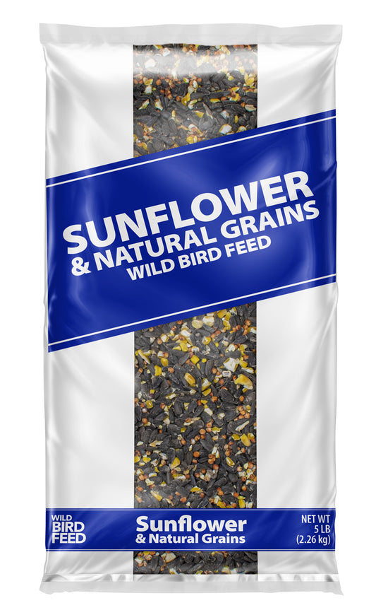 Global Harvest Foods Sunflower & Grains Wild Bird Feed, New, 5 Lb. Bag Animals & Pet Supplies > Pet Supplies > Bird Supplies > Bird Food Global Harvest Foods Ltd. 5 lbs  