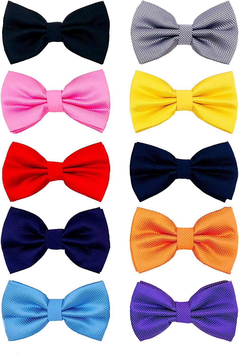 PET SHOW 10Pcs 2.5”X4.5” Large Dogs Collar Attachment Bow Ties Embellishment Girls Boys Medium Dog Puppies Cats Collar Charms Accessories Bulk Slides Bowties for Birthday Wedding Parties Animals & Pet Supplies > Pet Supplies > Dog Supplies > Dog Apparel Bysitshow   