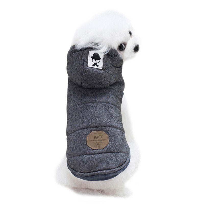 Dog Winter Coat Hoodie Jacket, Soft Warm Fleece Hooded Dog Cold Weather Coat, Windproof Snow Proof Dog Winter Clothes Dog Snowsuit Apparel for Small Puppy Medium Large Dogs Animals & Pet Supplies > Pet Supplies > Dog Supplies > Dog Apparel BAGGUCOR   