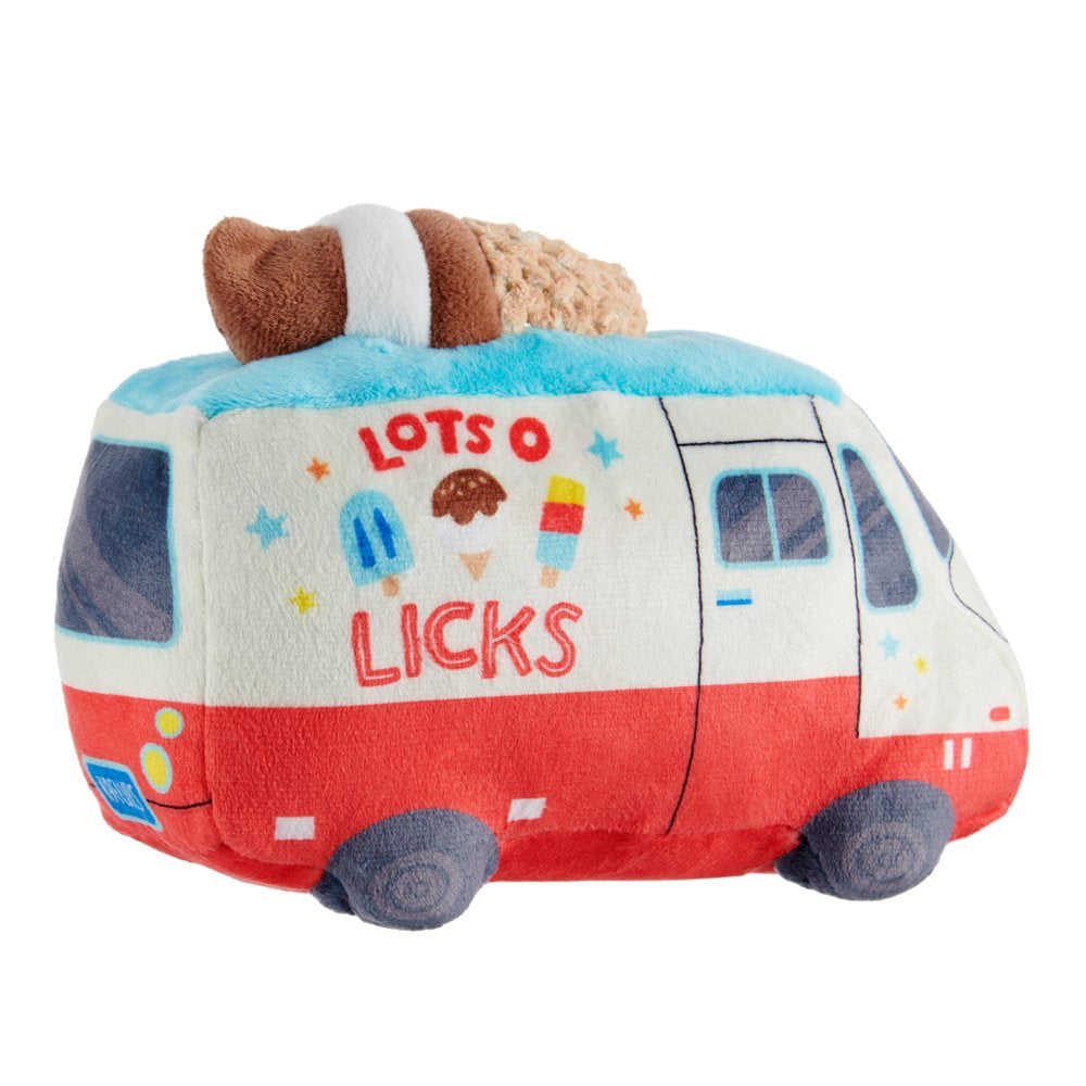 BARK Lots O Licks Truck - Yankee Doodle Dog Toy, with Crazy Crinkle and Packed with Fluff Animals & Pet Supplies > Pet Supplies > Dog Supplies > Dog Toys BARK   