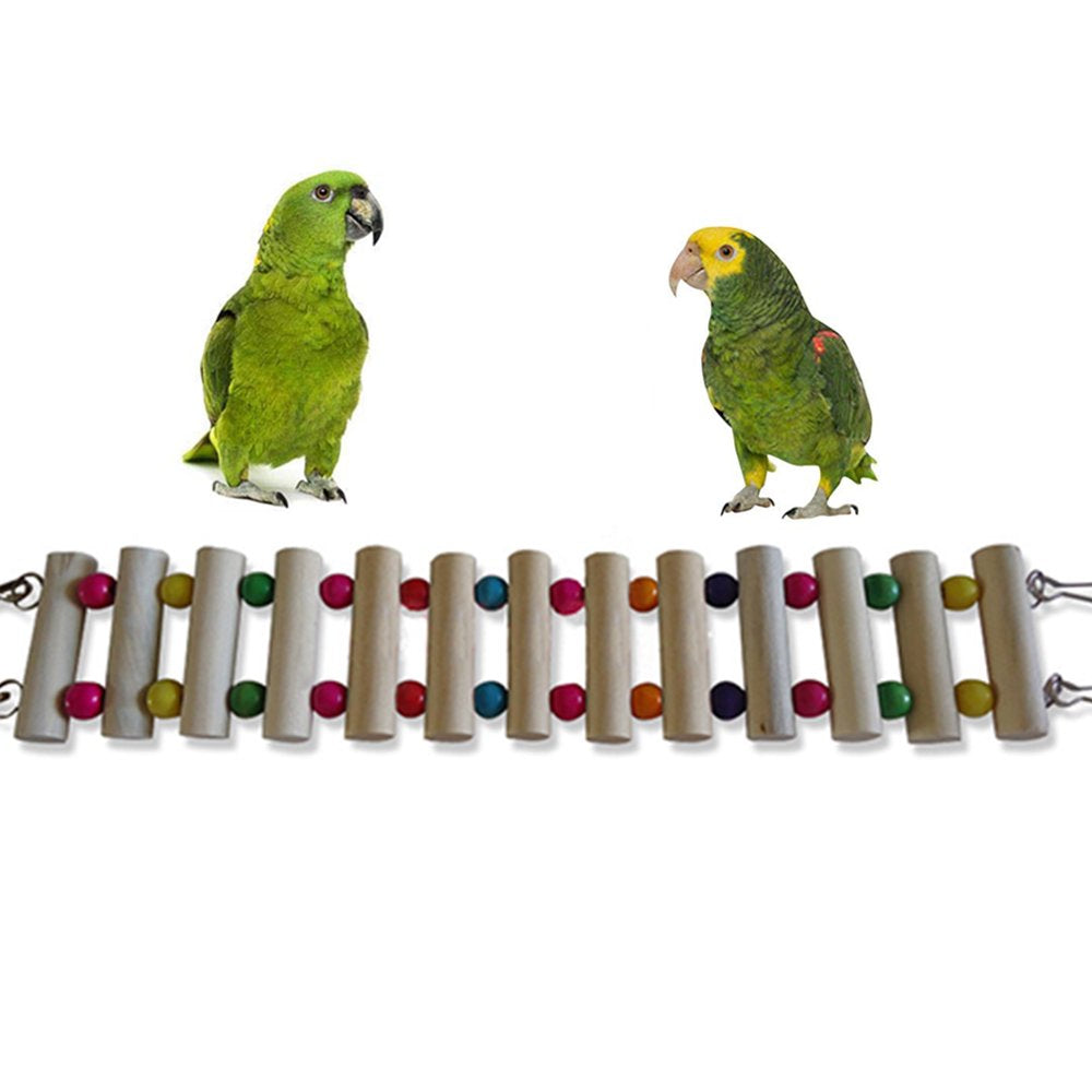 Archer Parrot Parakeet Bird Pet Hamster Ropeway Wooden Swing Cage Stand Hanging Toy Animals & Pet Supplies > Pet Supplies > Bird Supplies > Bird Cages & Stands Archer   