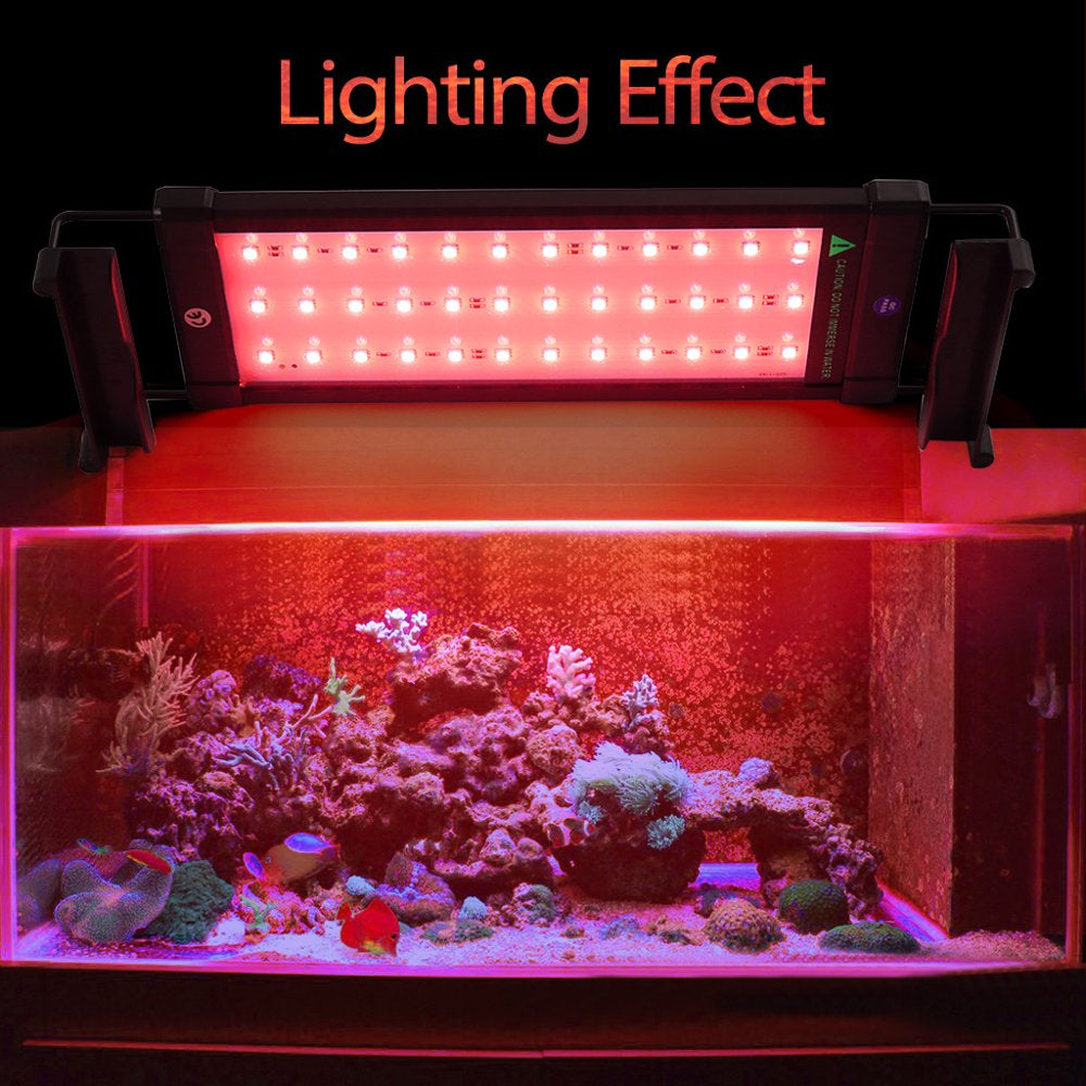 Aimik Aquarium Hood Lighting Color Changing Remote Controlled Dimmable RGBW LED Light Animals & Pet Supplies > Pet Supplies > Fish Supplies > Aquarium Lighting Aimik   