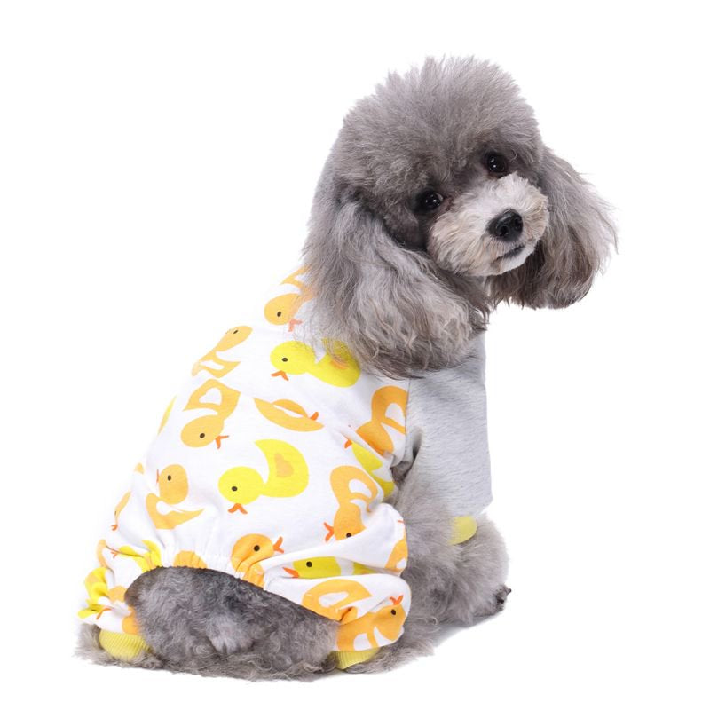 Dog Cotton Pajamas Sleepwear Small Dog Soft Clothes Pet Jumpsuit Coat Apparel Animals & Pet Supplies > Pet Supplies > Dog Supplies > Dog Apparel Esho   