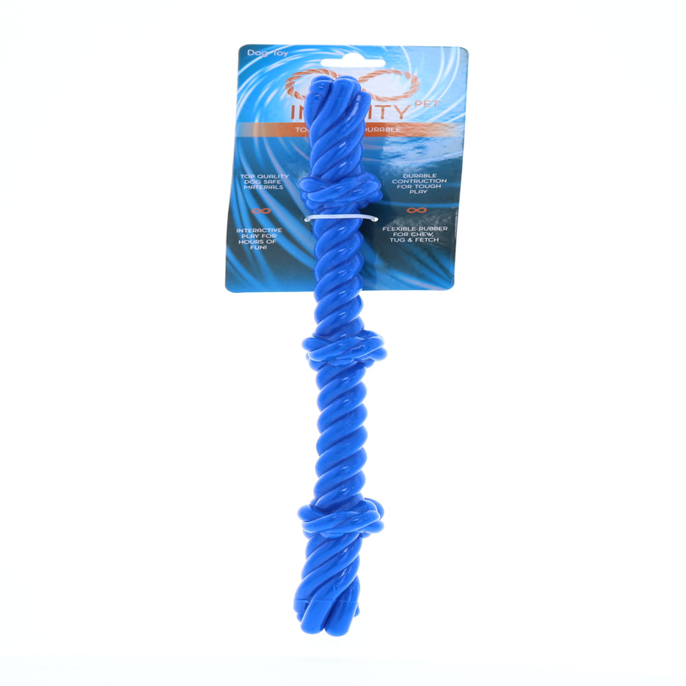 Infinity Pet TPR Rope Chew and Tug Dog Toy, Triple Knot, Blue Animals & Pet Supplies > Pet Supplies > Dog Supplies > Dog Toys PetEdge LLC   