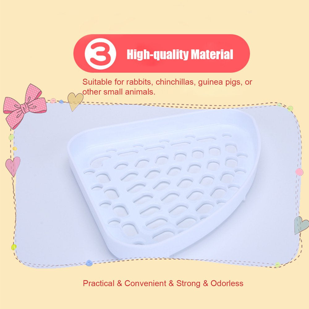 Mewmewcat Animal Litter Potty Trainer Toilet Corner Litter Bedding Box Pet Pan for Baby Chinchillas Small Guinea Pigs Ferret Animals & Pet Supplies > Pet Supplies > Small Animal Supplies > Small Animal Bedding Mewmewcat   