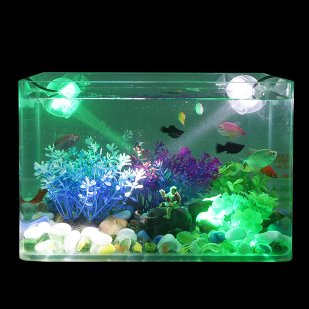 HEVIRGO Colorful LED Aquarium Spot Lamp Diving Spotlight Fish Tank Illuminated Lights Decor Animals & Pet Supplies > Pet Supplies > Fish Supplies > Aquarium Lighting HEVIRGO   