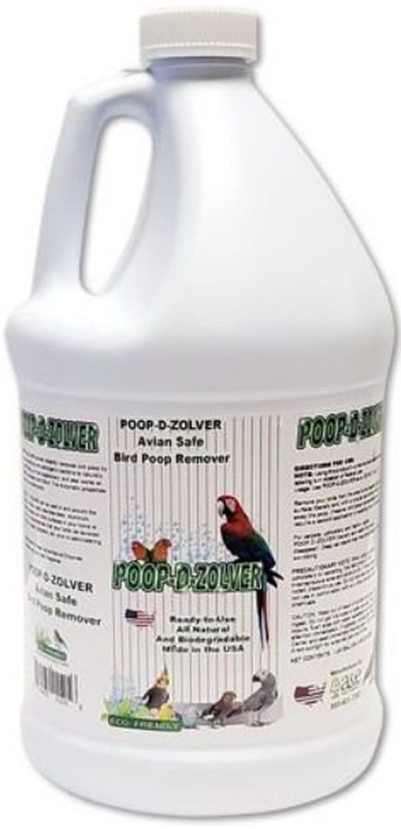 AE Cage Company Poop D Zolver Bird Poop Remover Lime Coconut Scent 1 Gallon Pack of 2