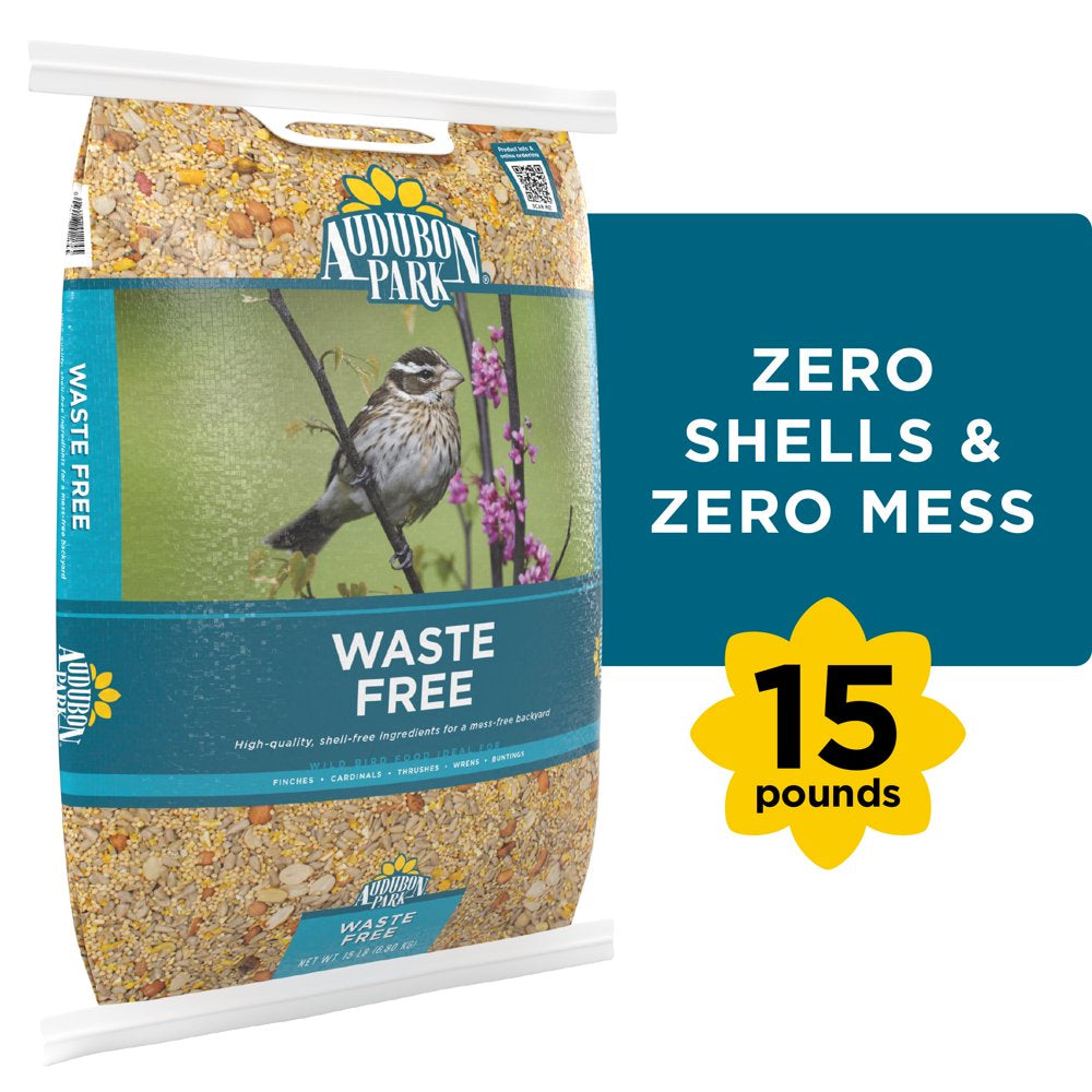 Audubon Park Waste Free Wild Bird Food, 15 Lbs. Animals & Pet Supplies > Pet Supplies > Bird Supplies > Bird Food Global Harvest Foods Ltd.   