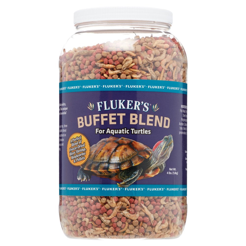 Fluker'S Buffet Blend Turtle Food for Aquatic Turtles, 4 Lb Animals & Pet Supplies > Pet Supplies > Reptile & Amphibian Supplies > Reptile & Amphibian Food Fluker's   