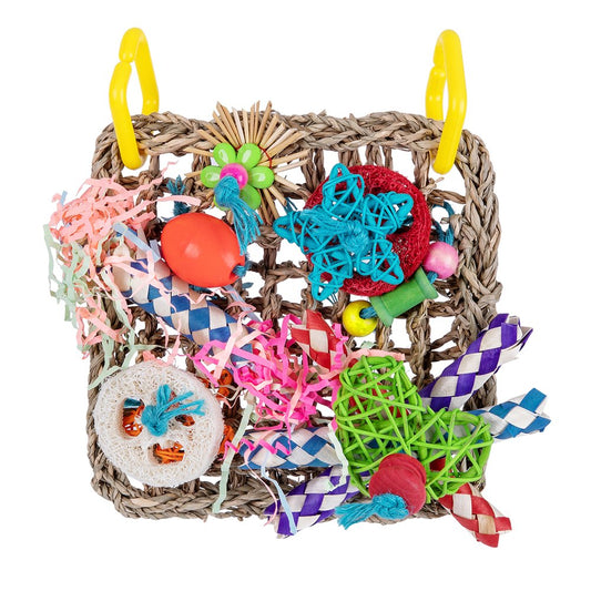 Foraging Wall Bird Toys Climbing Net for Exercise IQ Simulation for Parakeets Animals & Pet Supplies > Pet Supplies > Bird Supplies > Bird Toys Bydezcon   