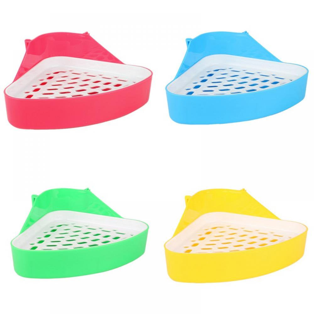 Triangle Potty Trainer Corner Litter Bedding Box Pet Pan for Small Animal/Baby Rabbit/Guinea Pig/Small Chinchillas/Ferret Animals & Pet Supplies > Pet Supplies > Small Animal Supplies > Small Animal Bedding Leisure Comfortable Life   