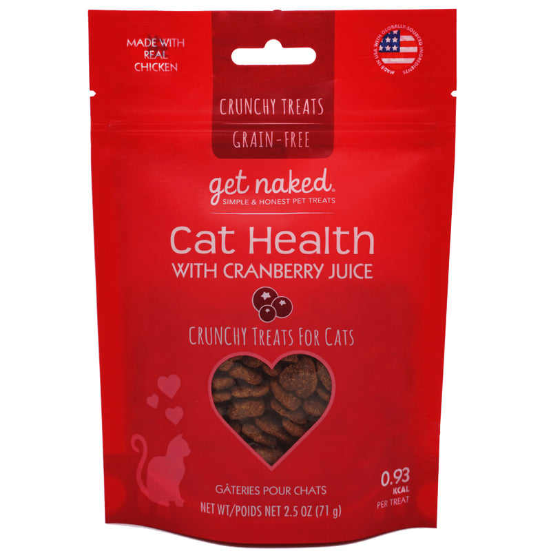 Get Naked Crunchy Treats CAT HEALTH with Cranberry 2.5 Oz