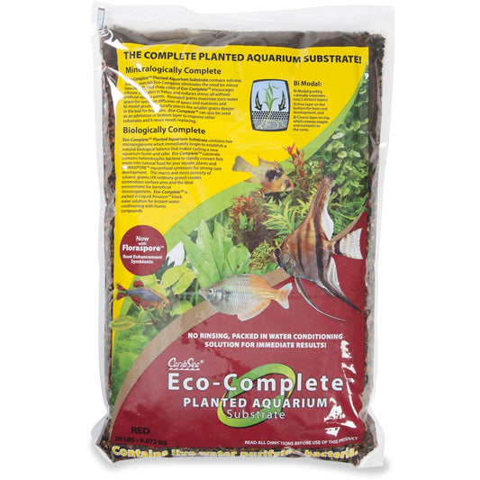 Caribsea Eco-Complete Red Coarse-Grade Plant Substrate, 20 Lbs. Animals & Pet Supplies > Pet Supplies > Fish Supplies > Aquarium Gravel & Substrates Caribsea   