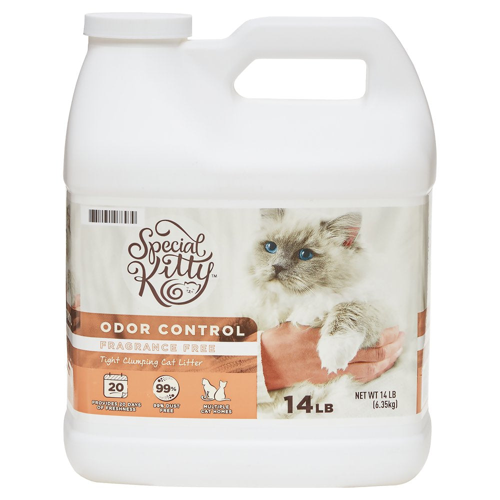 Special Kitty Odor Control Tight Clumping Cat Litter, Fragrance Free, 14 Lb Animals & Pet Supplies > Pet Supplies > Cat Supplies > Cat Litter Wal-Mart Stores, Inc.   