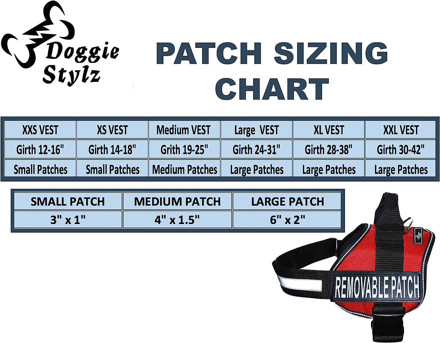 Service Dog Harness Vest Cool Comfort Nylon for Dogs Small Medium Large Girth, Purchase Comes with 2 in Training Reflective Patches. Please Measure Dog before Ordering (Girth 24-31", Red) Animals & Pet Supplies > Pet Supplies > Dog Supplies > Dog Apparel Doggie Stylz   