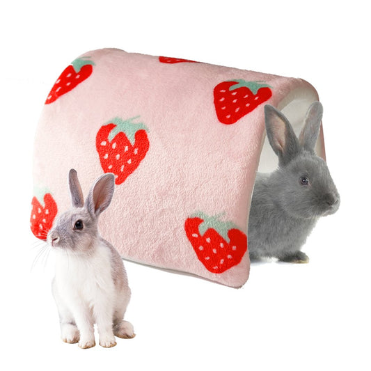 Cheer.Us Bunny Cave Bed Small Animal Warm Nest Habitats Guinea Pig Hideouts Cage Accessorie for Hamster Small Pet Hideout Tunnel Bed Cage Accessories Animals & Pet Supplies > Pet Supplies > Small Animal Supplies > Small Animal Habitats & Cages Cheer.US   