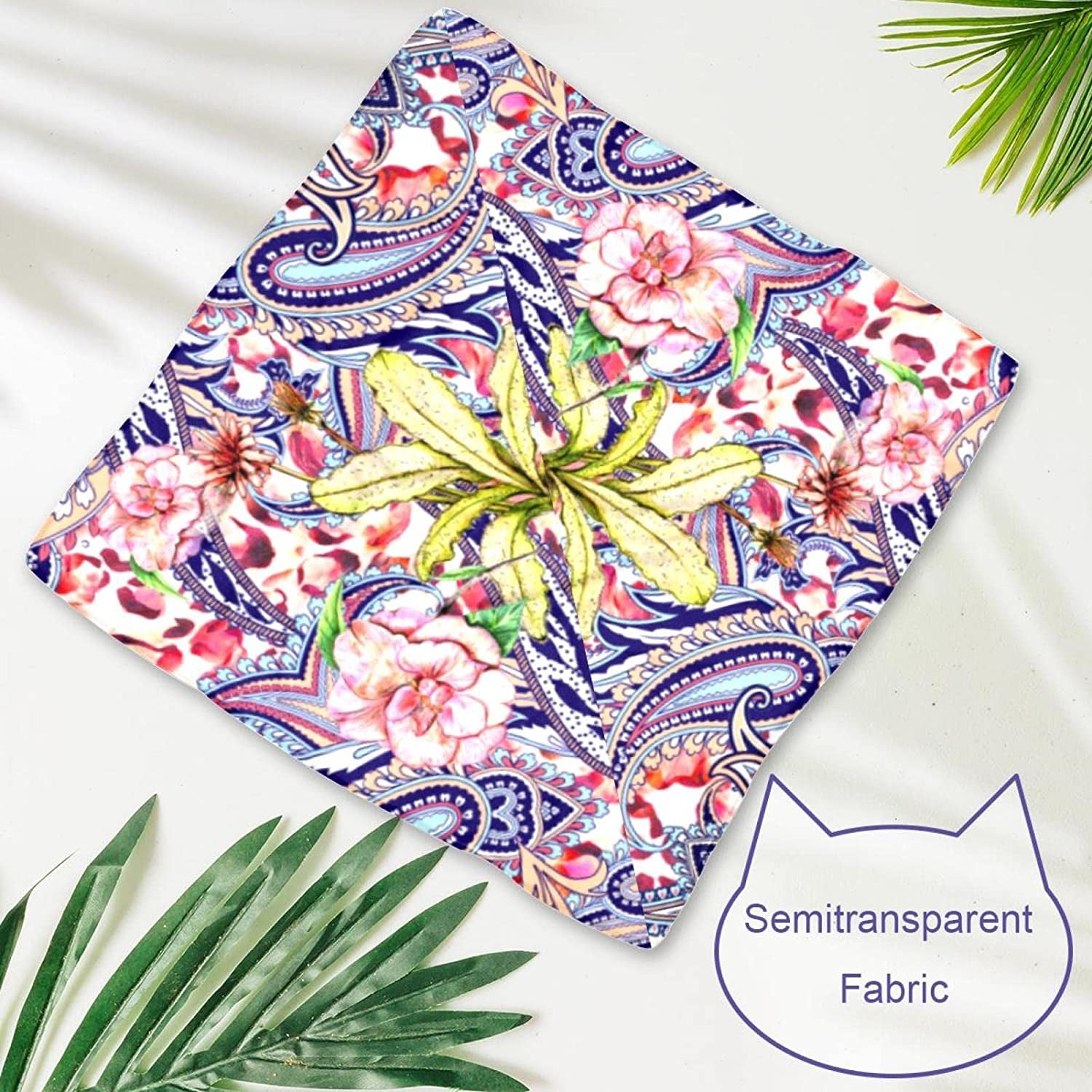 Dog Bandanas,Cat Triangle Bibs,Two Sizes,Paisley Colored Flower,Pet Scarf for Small Medium Large Pets Animals & Pet Supplies > Pet Supplies > Dog Supplies > Dog Apparel tzhcjsjgs   