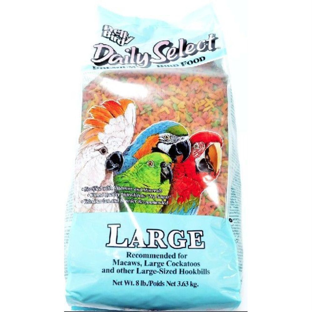 Medium - 8 Lb Pretty Pets Pretty Bird Daily Select Premium Bird Food Animals & Pet Supplies > Pet Supplies > Bird Supplies > Bird Food Pretty Pets Large - 8 lb  