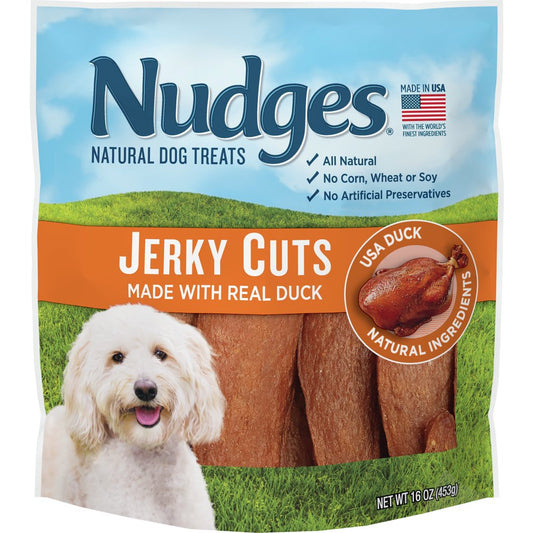 Blue Buffalo Nudges Jerky Cuts Natural Dog Treats, Chicken and Duck, 16Oz Bag Animals & Pet Supplies > Pet Supplies > Dog Supplies > Dog Treats Blue Buffalo   