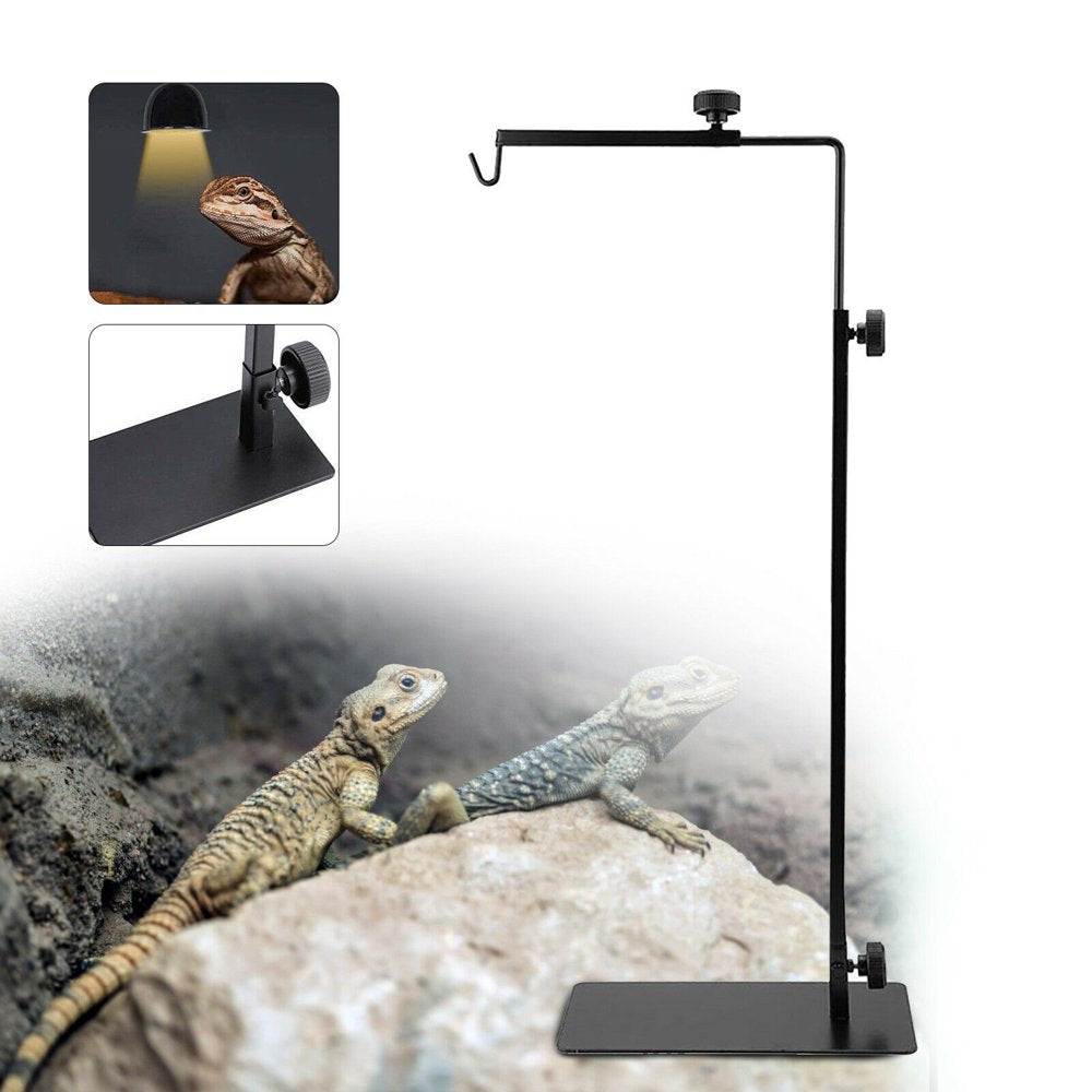 Miumaeov Small Iron Climbing Pet Reptiles Amphibians Light Stand Heating Lamps Black  ZQFLX   