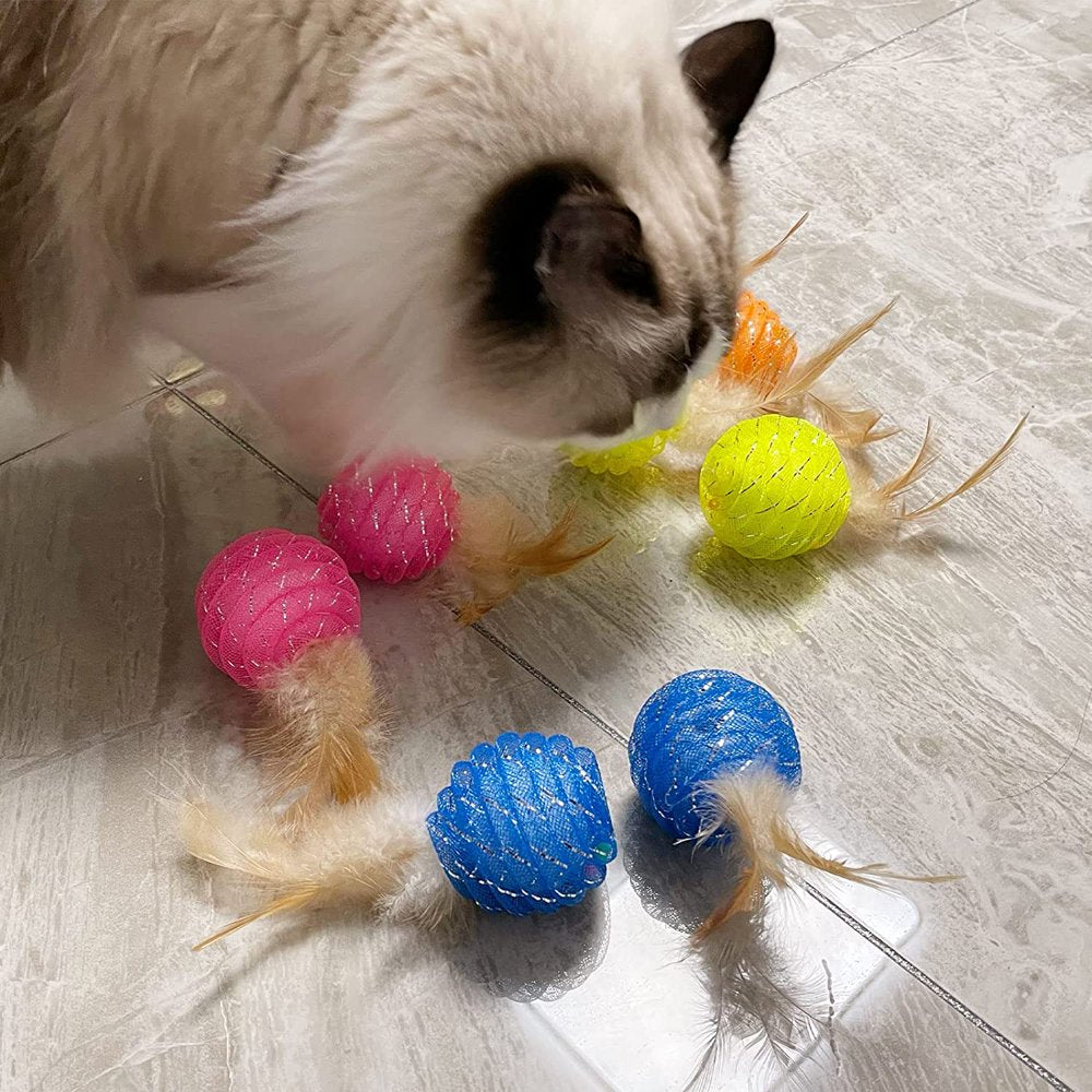 Lepawit 8 Pack Cat Feather Toys Catnip Cats Teaser Toys Animals & Pet Supplies > Pet Supplies > Cat Supplies > Cat Toys Lepawit   