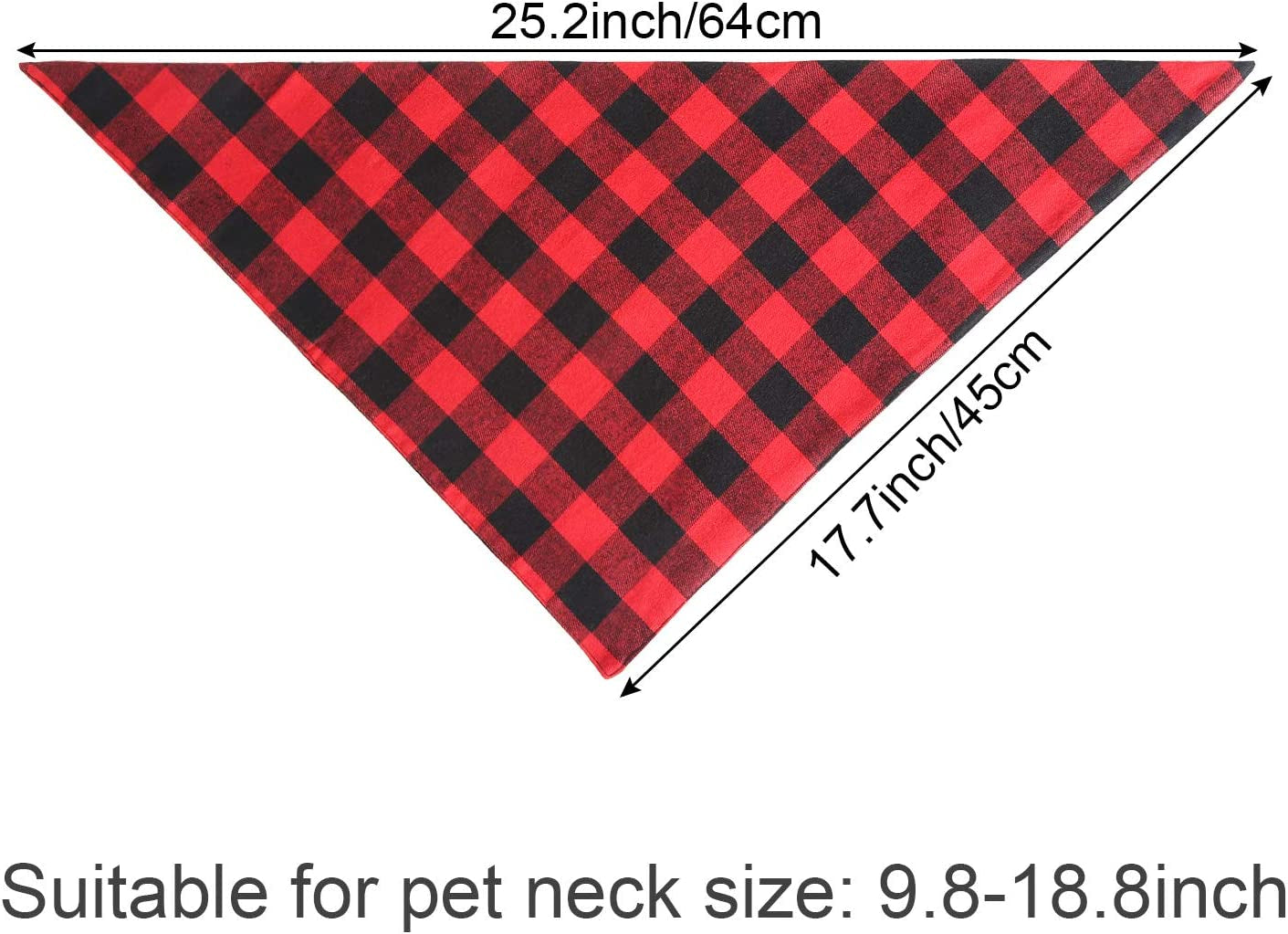 Bememo 4 Pieces Christmas Dog Bandana Reversible Triangle Bibs Scarf Dog Kerchief Accessories for Pets Favors (L Size) Animals & Pet Supplies > Pet Supplies > Dog Supplies > Dog Apparel Bememo   