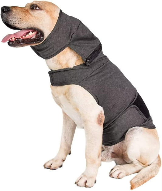 Dog Anxiety Jacket, Breathable Dog Anxiety Calming Hoodie with Detachable Hoods for Calming Pet, Puppy Calming Coat Vest for Anxiety Relief Noise Reduce Grooming Thunderstorm Animals & Pet Supplies > Pet Supplies > Dog Supplies > Dog Apparel In hand   