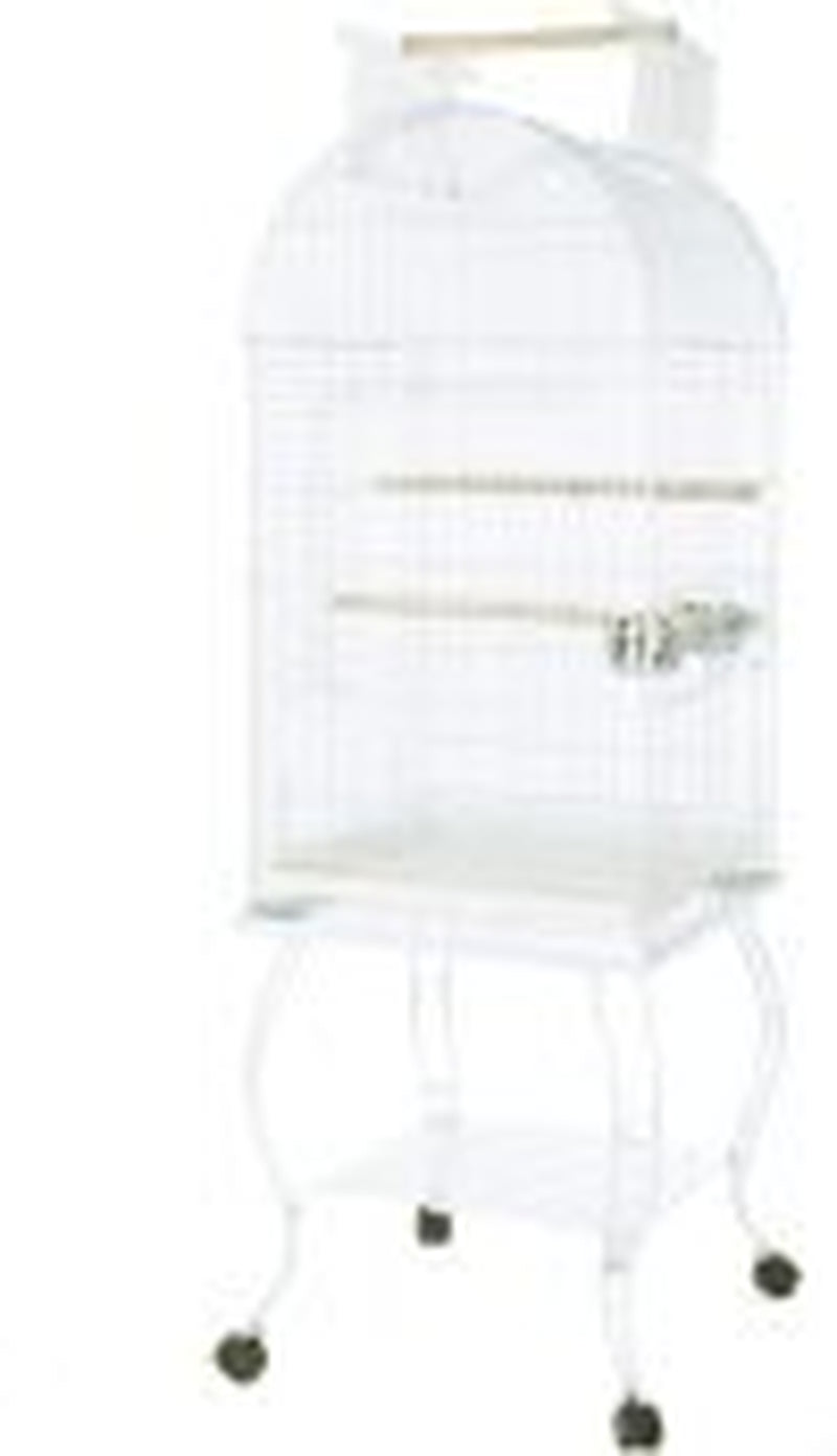 Jaydayon Metal Playtop Parrot Bird Cage with Stand 20 by 20 by 65-Inch White Animals & Pet Supplies > Pet Supplies > Bird Supplies > Bird Cages & Stands JayDAYon   