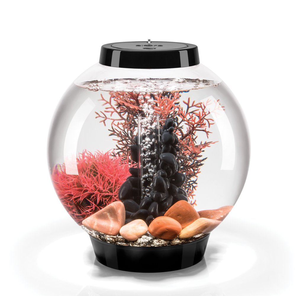 Biorb CLASSIC Aquarium with All Decor and Accessories Included - White LED Light, 4 Gallon, Black - Stone River Animals & Pet Supplies > Pet Supplies > Fish Supplies > Aquarium Lighting OASE   