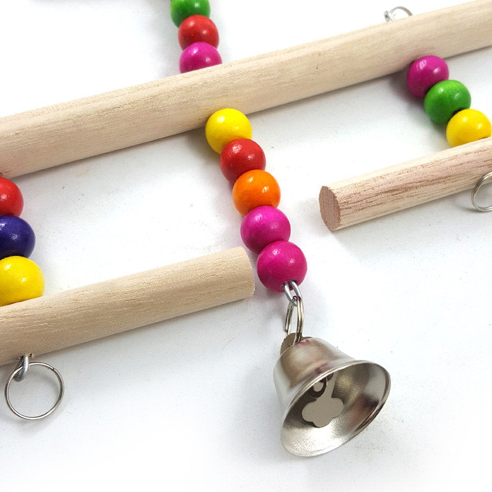 Meidiya Colorful Popsicle Sticks & Beads Pet Bird Toy,Durable Parrot Perch Stand Bird Swing Toy,Bird Cage Chewing Toy Fit for Cockatiels, Conures, Macaws, Lovebirds, Finches Animals & Pet Supplies > Pet Supplies > Bird Supplies > Bird Toys Meidiya   