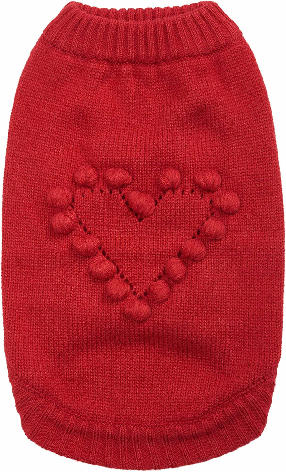 Blueberry Pet 2023 New Heart Dog Sweater Valentine’S Day Clothes for Large Girl Dogs, Hot Pink Pullover Crewneck Holiday Apparel, Back Length 20” Animals & Pet Supplies > Pet Supplies > Dog Supplies > Dog Apparel Blueberry Pet Red Heart 18 inch (Pack of 1) 