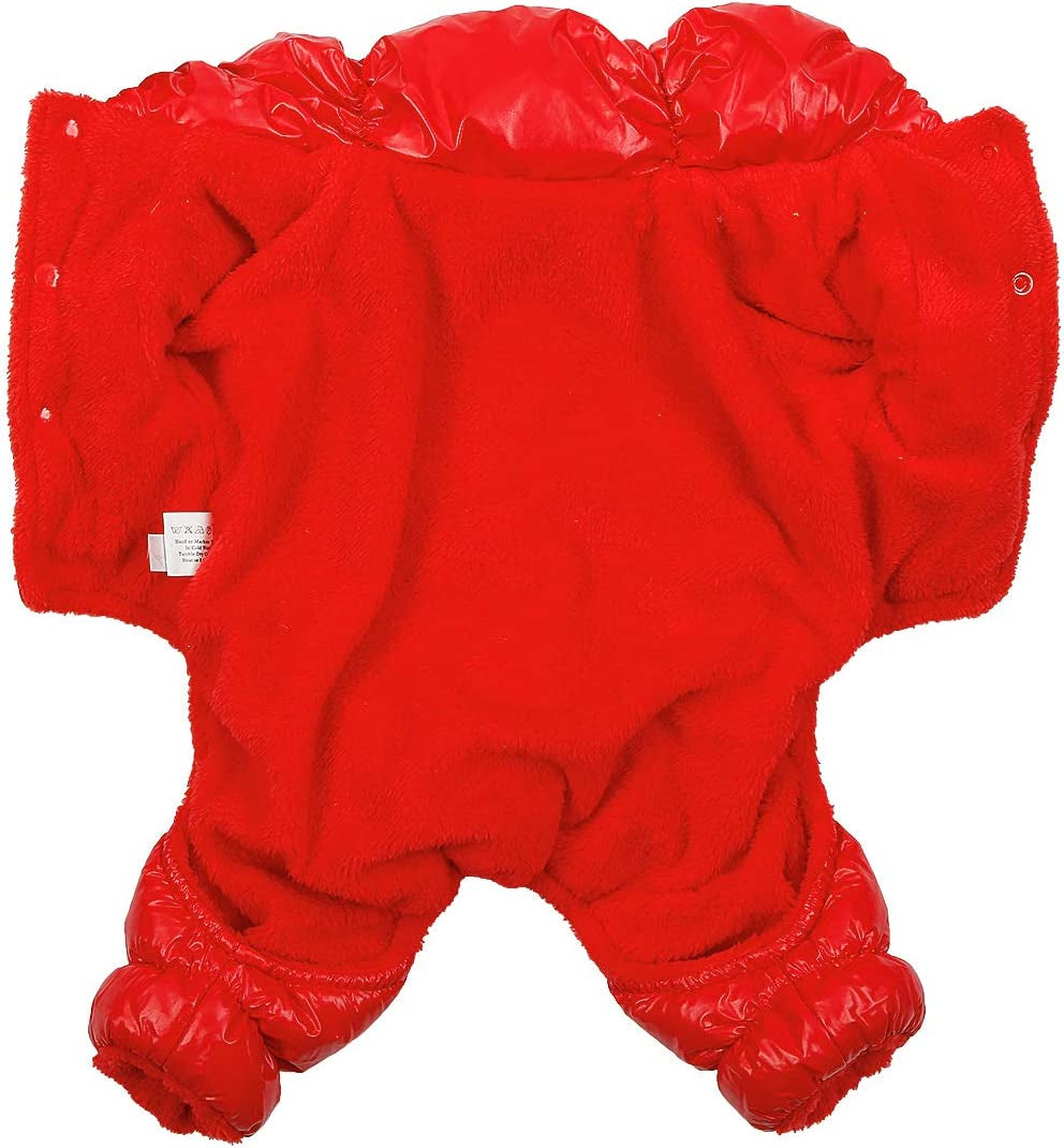 Dog Snowsuit for Small Dogs, Dog Winter Jacket Dog Winter Coat Windproof Dog Cold Weather Coats for Small Dogs Puppy Warm Fleece Lining Dog Coat Clothes Animals & Pet Supplies > Pet Supplies > Dog Supplies > Dog Apparel Mojonnie   